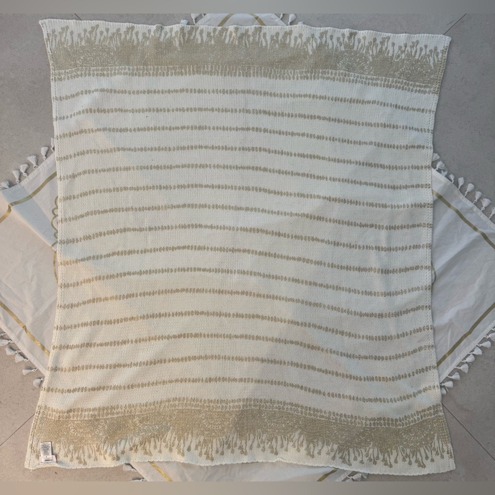 Lilly Pulitzer/Pottery Barn Teen 3 Pc Set, Gold/Cream - Picture 4 of 6